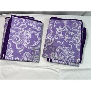 2 Smart Home Essentials for Living Scroll Design Printed‎ Storage Bags 23x17x11